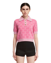 Pink GG Wool Polo - new arrivals women's clothing | PLP | dAgency