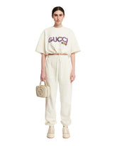 White Logo Cropped Sweatshirt - Gucci women | PLP | dAgency