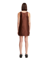 Brown Silk Mini Dress | PDP | dAgency