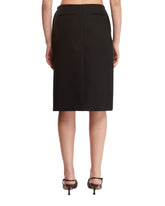 Black Wool Midi Skirt | PDP | dAgency