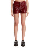 Shorts GG Rosso Ancora In Pelle - SHORTS DONNA | PLP | dAgency
