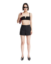 Black Gabardine Shorts - new arrivals women's clothing | PLP | dAgency