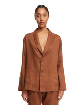 Light Brown Linen Blazer - Women's clothing | PLP | dAgency