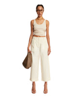 Beige Cropped Trousers - new arrivals women's clothing | PLP | dAgency