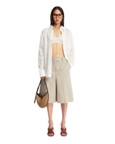 White Ribbed Cropped Top - JACQUEMUS | PLP | dAgency