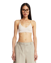 White Ribbed Cropped Top | PDP | dAgency