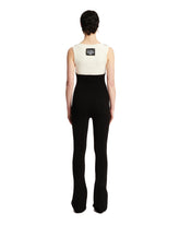 Black And White Stretch Jumpsuit<BR/> | PDP | dAgency