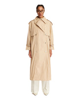 Beige Buttons Trench Coat - Women's clothing | PLP | dAgency