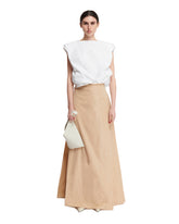 Beige Long Flared Skirt - Women's skirts | PLP | dAgency