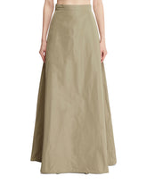 Beige Long Flared Skirt - new arrivals women's clothing | PLP | dAgency
