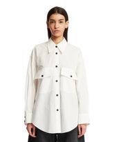 White Mahmet Denim Shirt - new arrivals women's clothing | PLP | dAgency