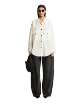 White Mahmet Denim Shirt - new arrivals women's clothing | PLP | dAgency