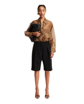 Brown Semi-Sheer Shirt - KHAITE WOMEN | PLP | dAgency