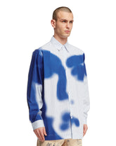 Camicia A Righe Blu Con Stampa | PDP | dAgency