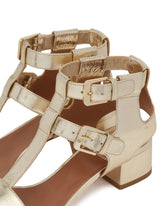 Golden Leather Dippo Sandals | PDP | dAgency