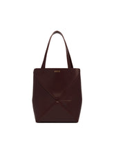 Burgundy Small Puzzle Fold Tote - Women's tote bags | PLP | dAgency