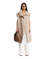 Cappotto A Mantella Beige | PDP | dAgency