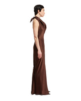 Brown Silk Scarf Dress | PDP | dAgency