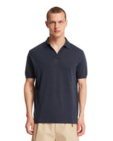 Blue Buttonless Polo T-Shirt - Men | PLP | dAgency