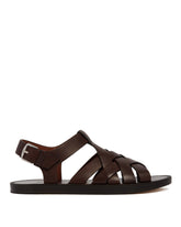 Brown Intertwined Sandals - New arrivals men's shoes | PLP | dAgency