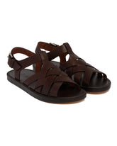 Brown Intertwined Sandals - LORO PIANA | PLP | dAgency