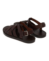 Brown Intertwined Sandals | PDP | dAgency