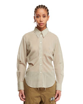 Beige Semi-sheer Shirt - LVIR WOMEN | PLP | dAgency