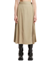Beige Pleated Skirt - new arrivals women's clothing | PLP | dAgency