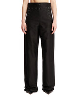 Black Buttons Detail Trousers - Women's clothing | PLP | dAgency