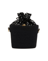Black Bucket Straw Bag | PDP | dAgency