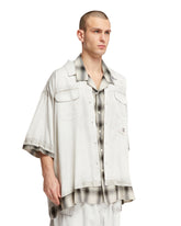 Maison Mihara Gray Double Layer Shirt | PDP | dAgency