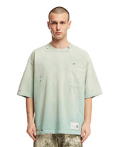 Green Distressed T-Shirt - MAISON MIHARA | PLP | dAgency