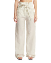 White Striped Trousers - Women's trousers | PLP | dAgency