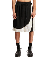 Black Relaxed Sweat Shorts | PDP | dAgency