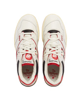White And Red 550 Sneakers - SALE MEN SHOES | PLP | dAgency