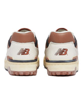 White And Brown 550 Sneakers | PDP | dAgency