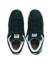 Green Suede XL Hairy Sneakers | PDP | dAgency