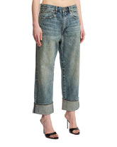 Blue Cuffed X-BF Jeans | PDP | dAgency