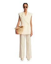 White Sleeveless Blazer - Women's clothing | PLP | dAgency