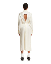 White Open Back Wrap Dress | PDP | dAgency