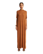 Brown Maxi T-Shirt Dress - ROHE WOMEN | PLP | dAgency