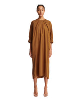 Brown Belted Cuff Dress - new arrivals women's clothing | PLP | dAgency
