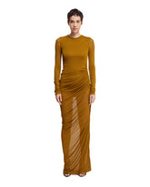 Orange Draped Dress - Saint laurent women | PLP | dAgency