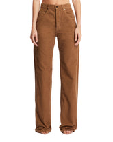 Brown Corduroy Jeans - SAINT LAURENT | PLP | dAgency