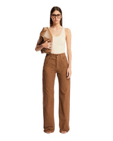 Brown Corduroy Jeans - Women's trousers | PLP | dAgency