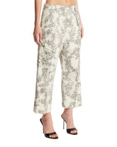 White Printed Trousers | PDP | dAgency