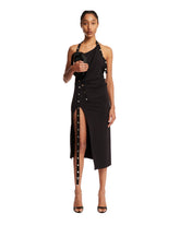 Black Asymmetrical Midi Dress - Women | PLP | dAgency