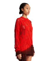 Red Cotton Sweater | PDP | dAgency