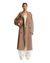 Brown Epaulettes Trench Coat - Women's clothing | PLP | dAgency