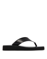 Black Ginza Flip-Flop Sandals - THE ROW | PLP | dAgency